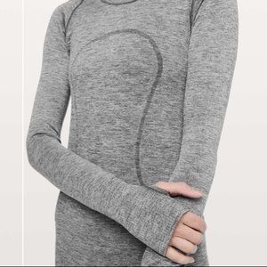 Lululemon long sleeve sparkle gray